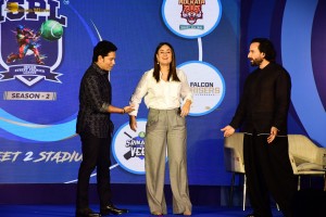 The Launch of Indian Street Premier League Season 2 attended by Sachin Tendulkar, Saif Ali Khan, and Kareena Kapoor