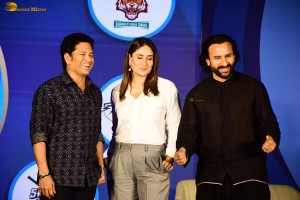 The Launch of Indian Street Premier League Season 2 attended by Sachin Tendulkar, Saif Ali Khan, and Kareena Kapoor