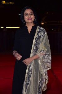 telugu actress indraja cute in a black salwar dress