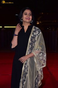 telugu actress indraja cute in a black salwar dress