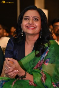 telugu actress Indraja gorgeous in a green saree