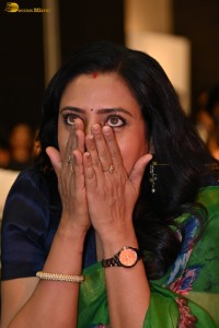 telugu actress Indraja gorgeous in a green saree