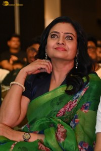 telugu actress Indraja gorgeous in a green saree