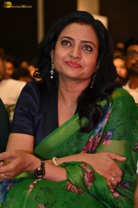 telugu actress Indraja gorgeous in a green saree