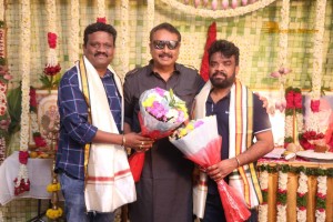 Actors Kabir Duhan Singh and Garima Kaushal attend the launch of their movie Indrani