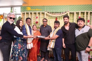 Actors Kabir Duhan Singh and Garima Kaushal attend the launch of their movie Indrani