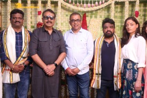 Actors Kabir Duhan Singh and Garima Kaushal attend the launch of their movie Indrani