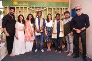 Actors Kabir Duhan Singh and Garima Kaushal attend the launch of their movie Indrani