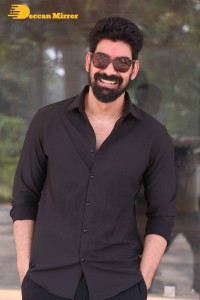 Actors Kabir Duhan Singh and Garima Kaushal attend the launch of their movie Indrani