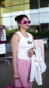 actress isha koppikar sexy in a white top at airport