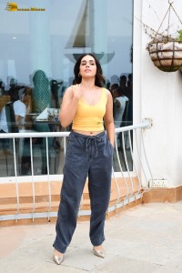 Rohit Saraf, Pashmina Roshan, Jibraan Khan, and Naila Grrewal promote their film Ishq Vishk Rebound in Juhu