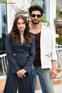 Rohit Saraf, Pashmina Roshan, Jibraan Khan, and Naila Grrewal promote their film Ishq Vishk Rebound in Juhu