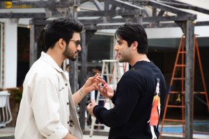 Rohit Saraf, Pashmina Roshan, Jibraan Khan, and Naila Grrewal promote their film Ishq Vishk Rebound in Juhu