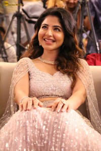 actress Iswarya Menon in a white dress