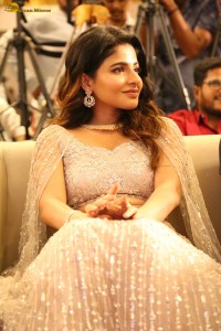 actress Iswarya Menon in a white dress