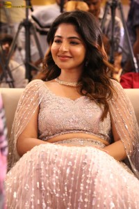 actress Iswarya Menon in a white dress