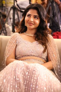 actress Iswarya Menon in a white dress