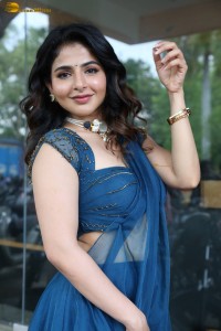 actress Iswarya Menon beautiful in a blue dress