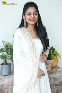 Telugu, Tamil and Malayalam actress Ivana in a white salwar dress