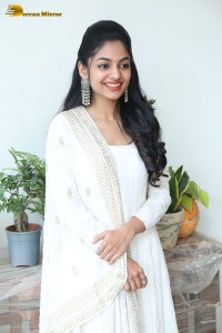 Telugu, Tamil and Malayalam actress Ivana in a white salwar dress