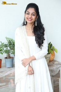 Telugu, Tamil and Malayalam actress Ivana in a white salwar dress