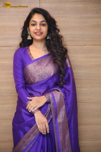 Telugu, Tamil and Malayalam actress Ivana in a white salwar dress