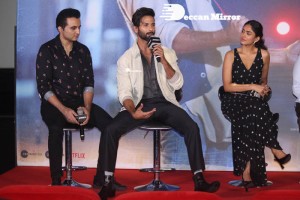 The film JERSEY Trailer Launch attended by Shahid Kapoor, Mrunal Thakur, Allu Aravind and Dil Raju