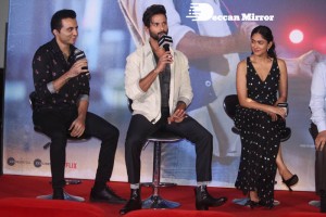 The film JERSEY Trailer Launch attended by Shahid Kapoor, Mrunal Thakur, Allu Aravind and Dil Raju