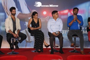 The film JERSEY Trailer Launch attended by Shahid Kapoor, Mrunal Thakur, Allu Aravind and Dil Raju