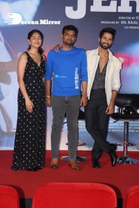The film JERSEY Trailer Launch attended by Shahid Kapoor, Mrunal Thakur, Allu Aravind and Dil Raju