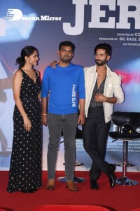 The film JERSEY Trailer Launch attended by Shahid Kapoor, Mrunal Thakur, Allu Aravind and Dil Raju
