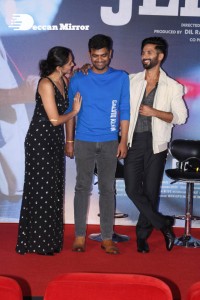 The film JERSEY Trailer Launch attended by Shahid Kapoor, Mrunal Thakur, Allu Aravind and Dil Raju
