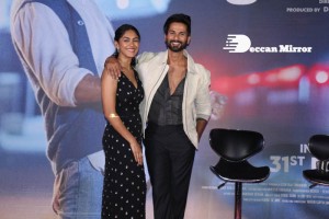 The film JERSEY Trailer Launch attended by Shahid Kapoor, Mrunal Thakur, Allu Aravind and Dil Raju