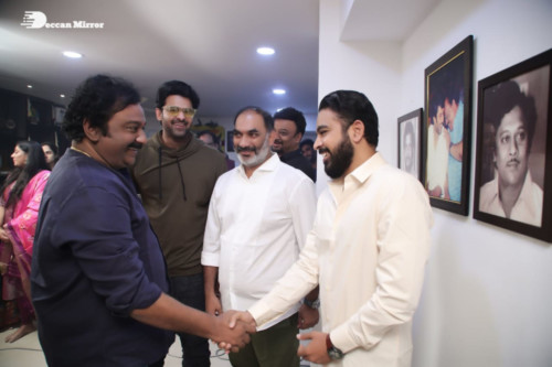 Prabhas and Pooja Hegde Movie Launch Pictures