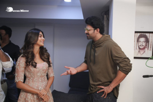 Prabhas and Pooja Hegde Movie Launch Pictures