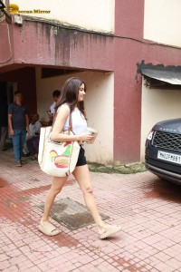 Bollywood Actress Janhvi Kapoor after a gym session