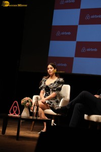 actress Janhvi Kapoor in a short dress