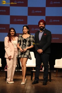 actress Janhvi Kapoor in a short dress