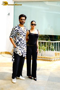 Actors Janhvi Kapoor and Sunny Kaushal promote the film Mili