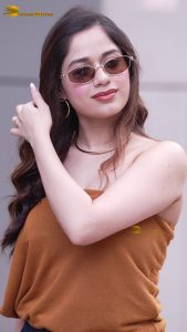 actress Jannat Zubair cute and sexy in a orange top