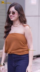 actress Jannat Zubair cute and sexy in a orange top