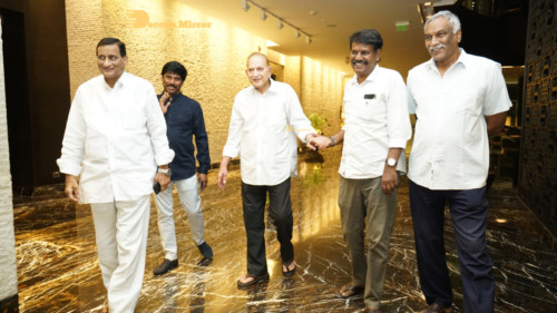 Telugu Actress Jayasudha's son's wedding reception attended by numerous celebrities