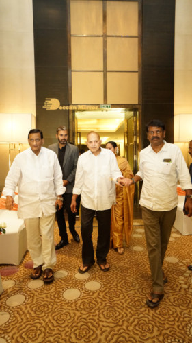 Telugu Actress Jayasudha's son's wedding reception attended by numerous celebrities