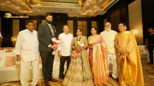 Telugu Actress Jayasudha's son's wedding reception attended by numerous celebrities