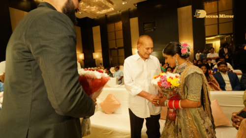 Telugu Actress Jayasudha's son's wedding reception attended by numerous celebrities