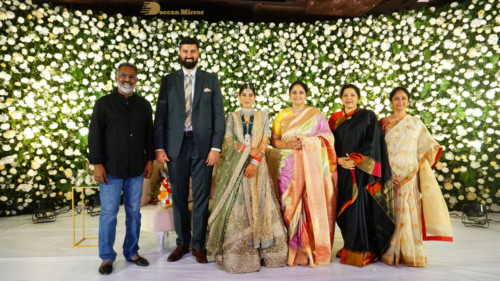 Telugu Actress Jayasudha's son's wedding reception attended by numerous celebrities