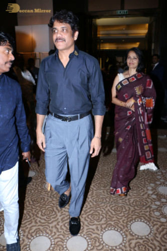 Telugu Actress Jayasudha's son's wedding reception attended by numerous celebrities