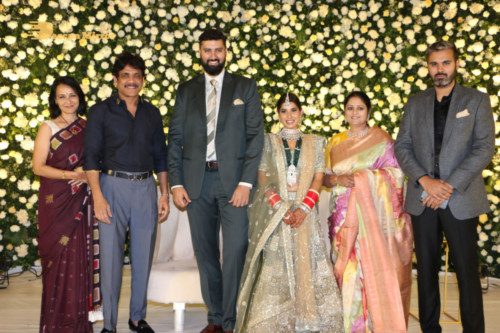 Telugu Actress Jayasudha's son's wedding reception attended by numerous celebrities
