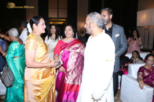 Telugu Actress Jayasudha's son's wedding reception attended by numerous celebrities