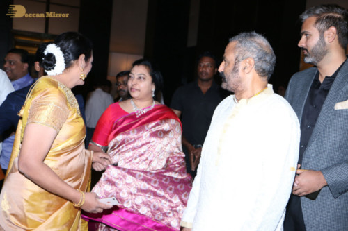 Telugu Actress Jayasudha's son's wedding reception attended by numerous celebrities
